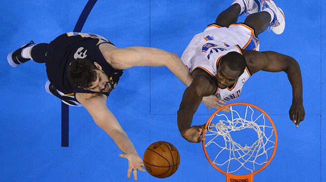 Mar Gasol - Serge Ibaka - Playoff NBA 2013