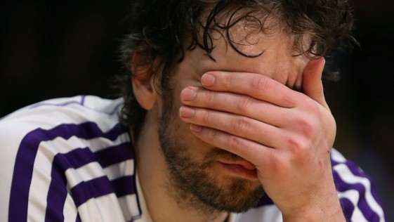 Pau Gasol en el último partido playoff 2013
