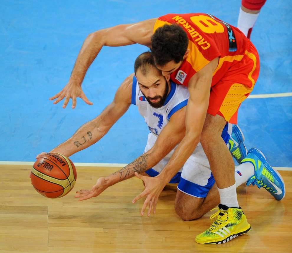 Spanoulis - Calderóbn - Grecia vs España 12-09-2013 Eurobasket