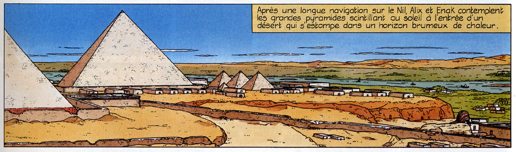 Los viajes de Alix - Egipto (piramides de Gizeh) de Jacques Martin