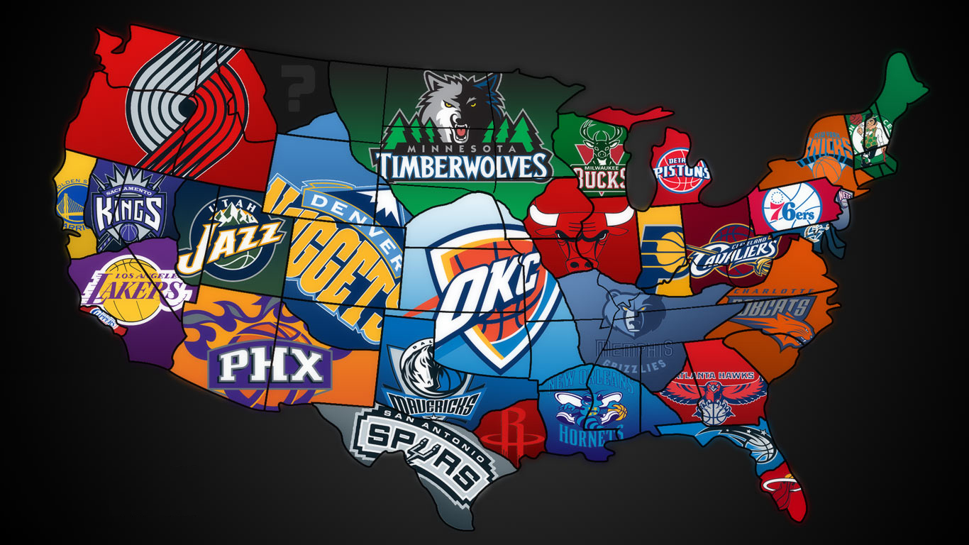 Mapa NBA