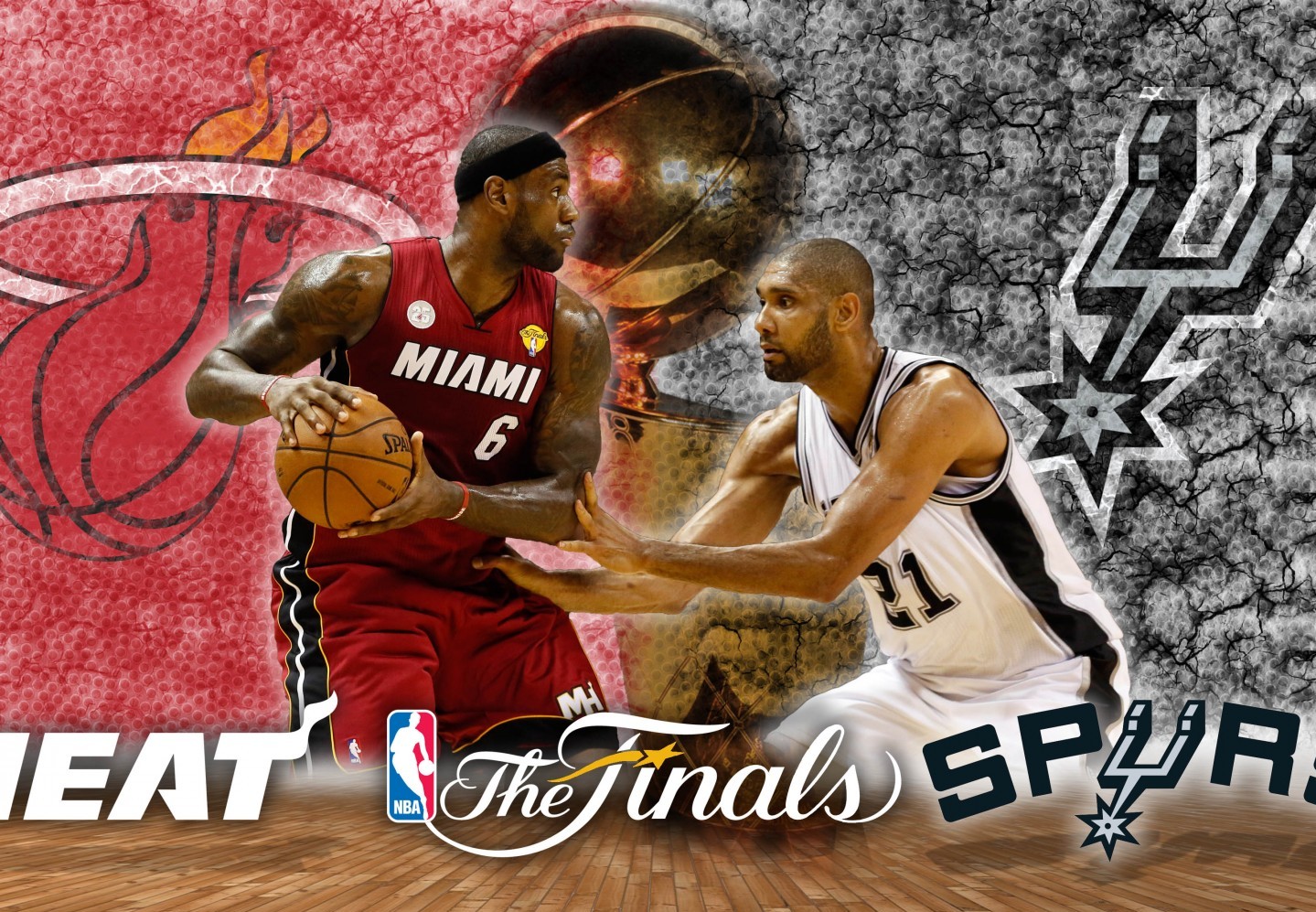 NBA - The Finals 2014 -Heat -Spurs-Lebron - Duncan