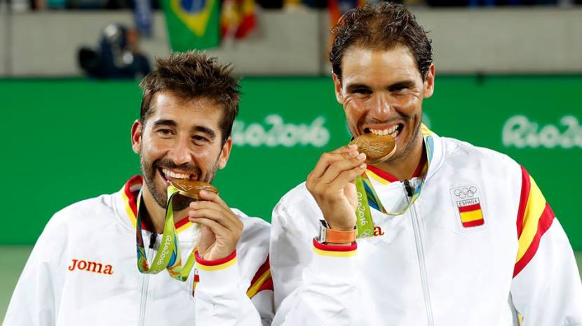 Rafa-Nadal-y-Marc-López-medalla-de-oro