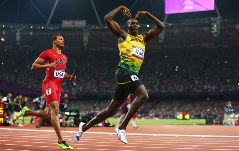 Usain Bolt celebra triunfo en Rio