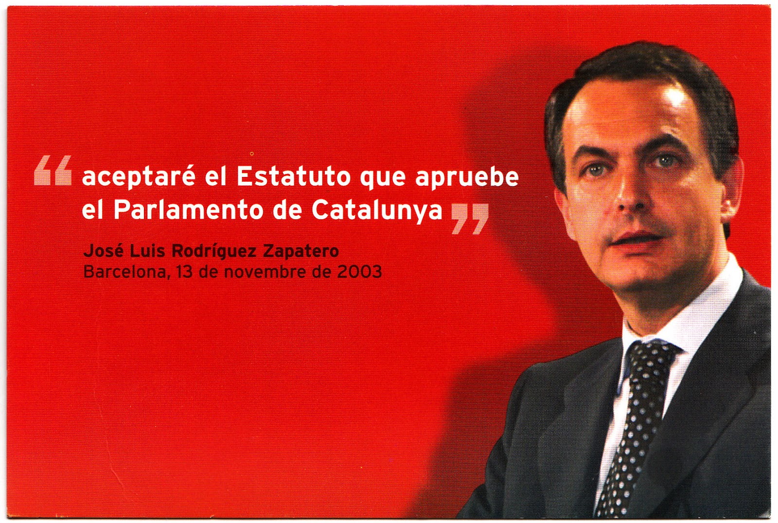 Zapatero - Aceptaré el Estatut que apruebe el parlamento catalán