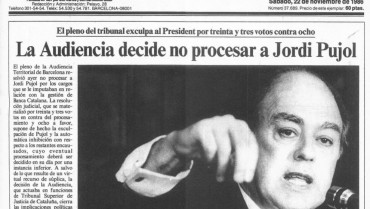 la Audiencia decide no procesar a Pujol - LaVanguardia 22 noviembre de 1986