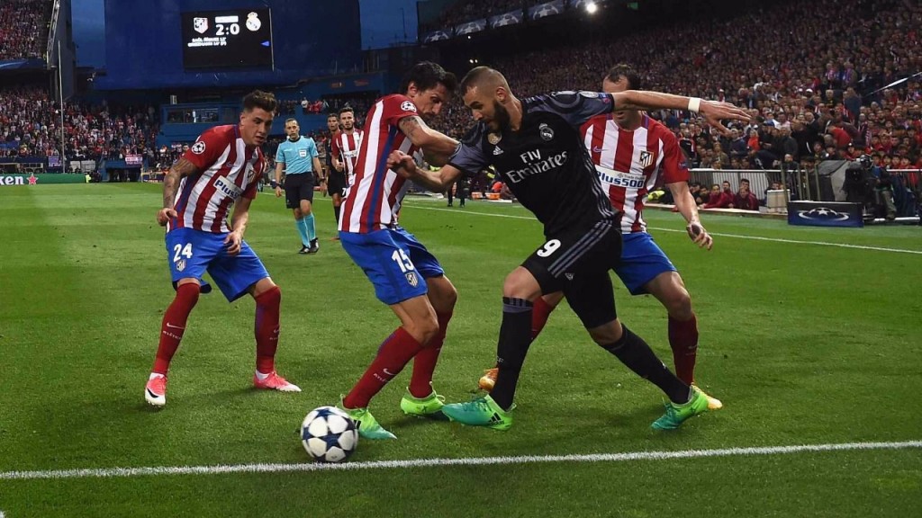 Jugada de Benzema contra Atleti