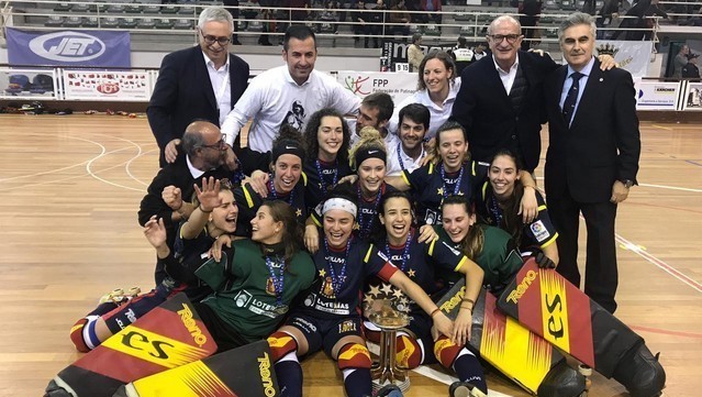 España campeona Europeo femenino hockey patines