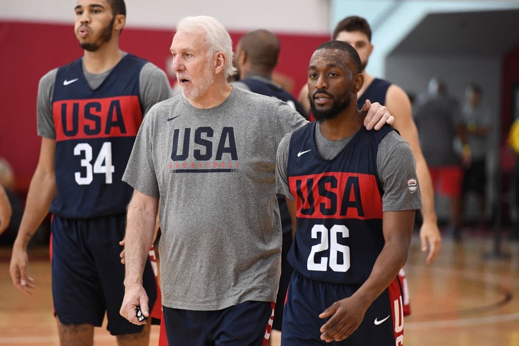 Popovich con Kemba Walker