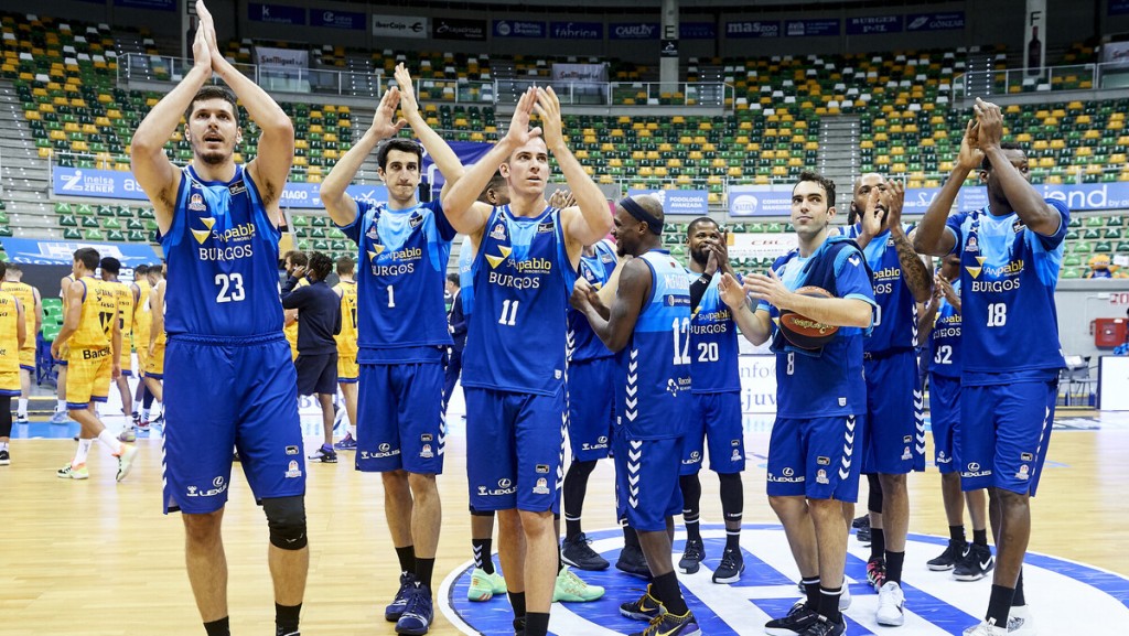 Burgos celebra su victoria contra Gran Canaria