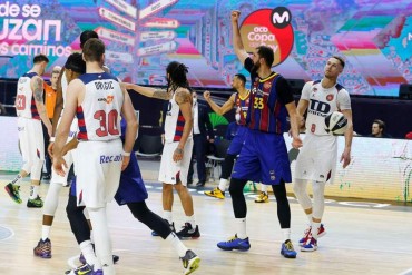 13/02/2021 Mirotic celebra la victoria ante el BaskoniaDEPORTESACB PHOTO