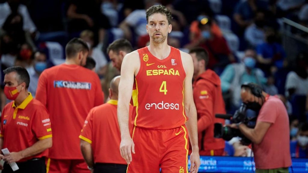 Pau Gasol con la selección española